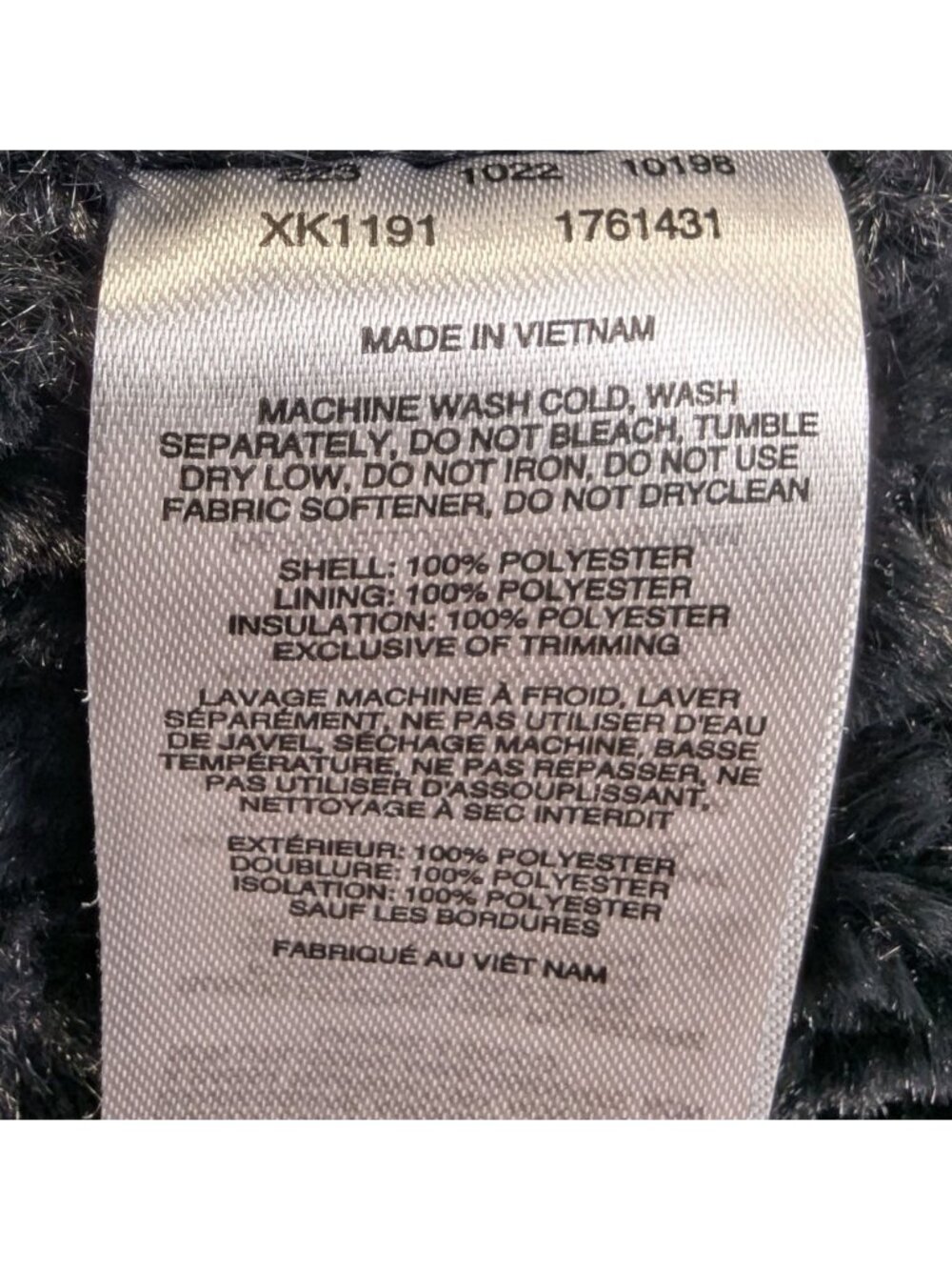 Columbia Womens XL Quilted Jacket Hooded Black Copper Crest Fleece Lined Coat - Picture 7 of 13